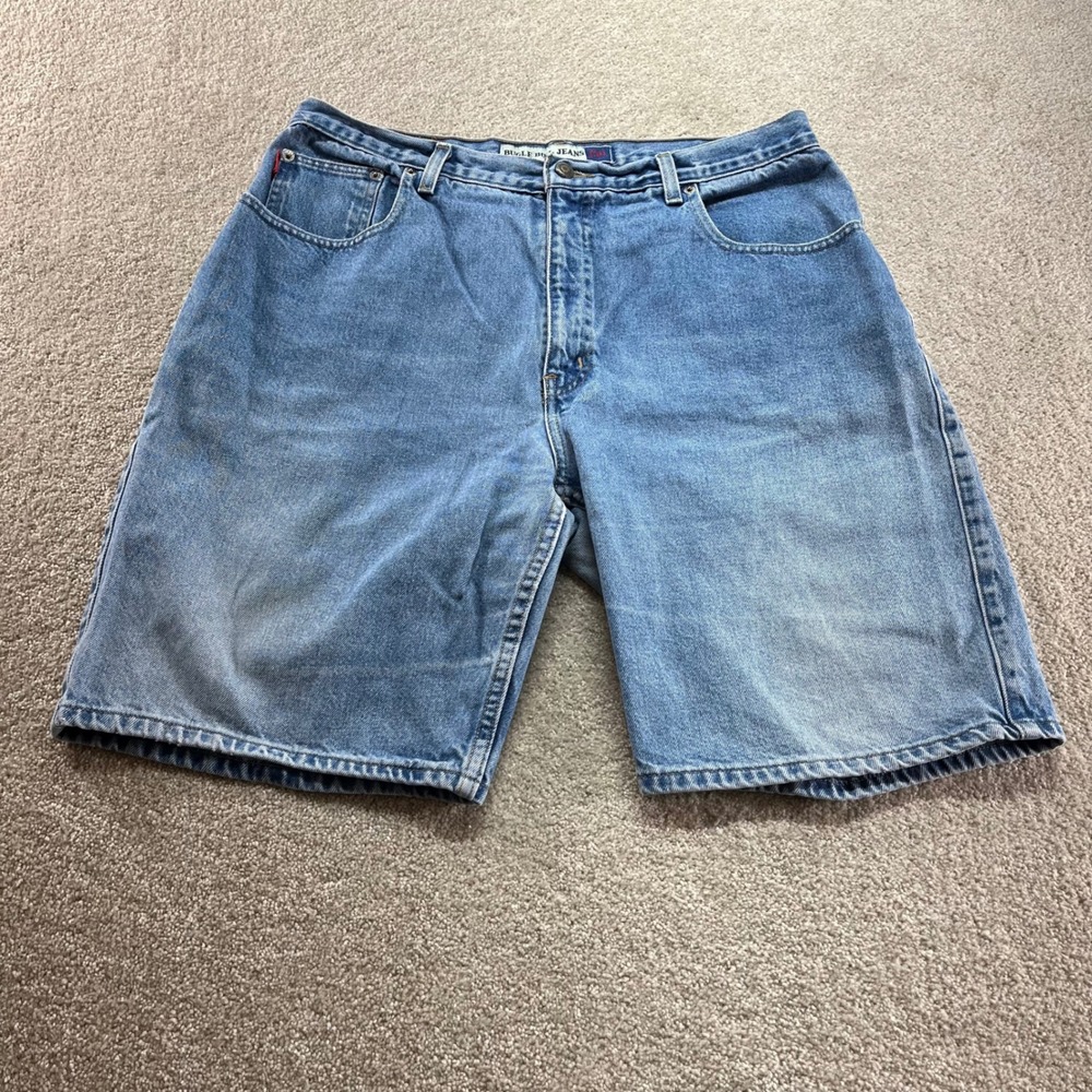 Bugle Boy Jeans Denim Shorts Mens 36W Blue Vintage 750 Relaxed Fit‎ Cotton